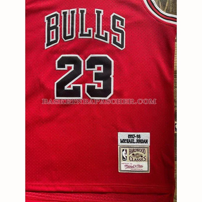 Maillot Enfant Chicago Bulls Michael Jordan NO 23 Mitchell & Ness 1997-98 Rouge